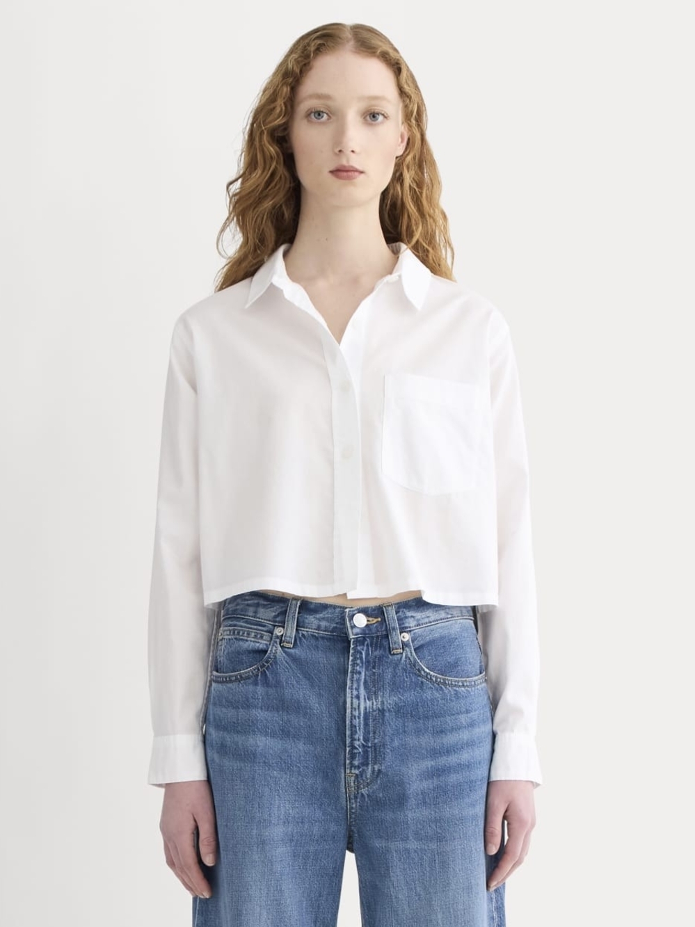 Everlane Way Short Shirt In Silky Cotton - XS